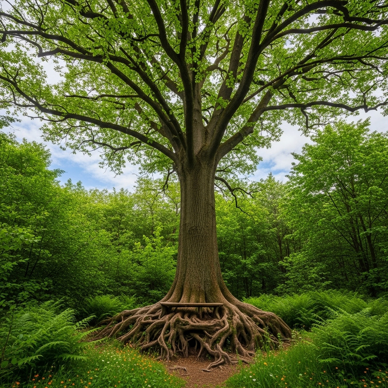 Big Tree in Majestic Forest Big Tree in Majestic Forest