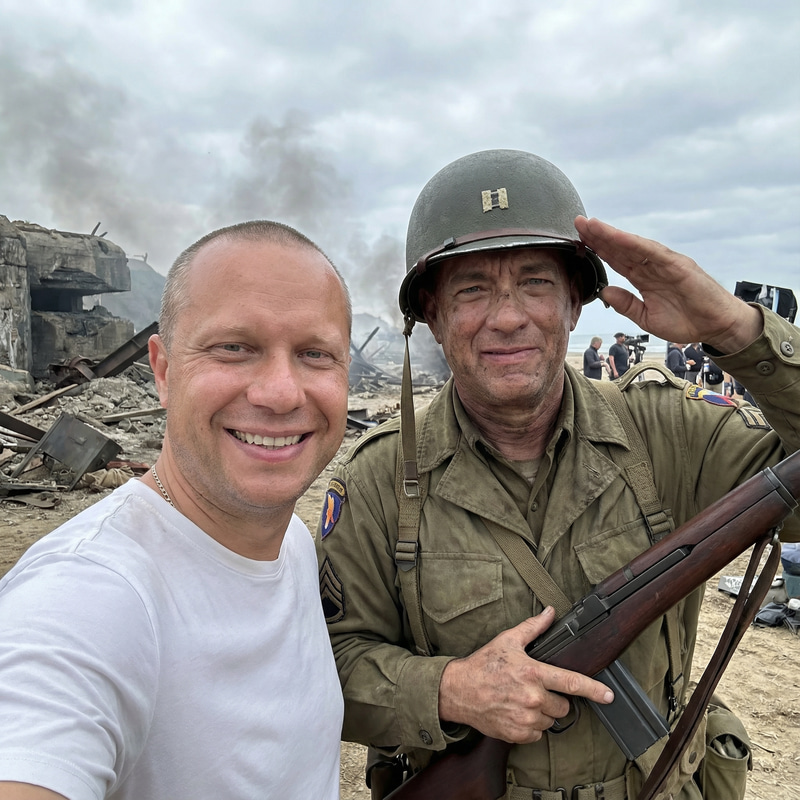 Epic Selfie with Captain John Miller | Saving Private Ryan