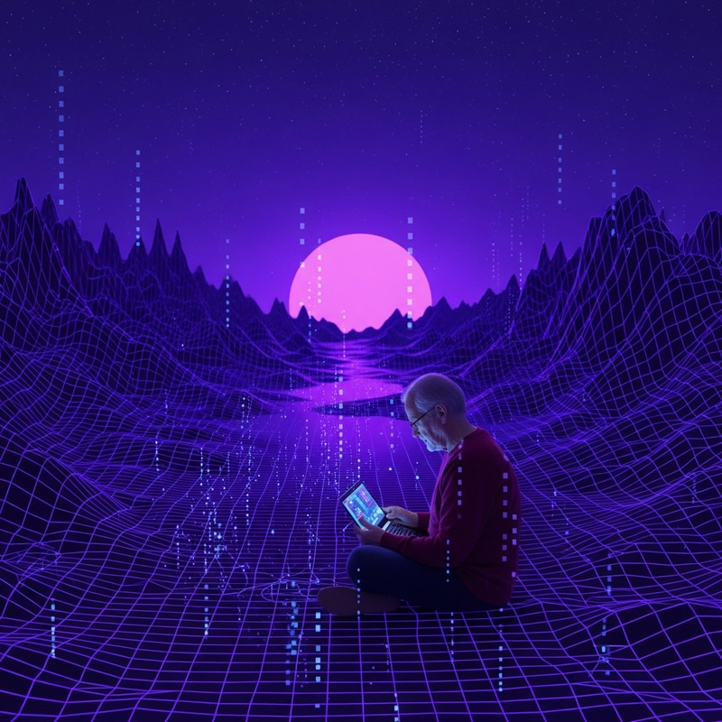 Old Night Tech: Violet Art Depicting Asperger's Syndrome Old Night Tech: Violet Art Depicting Asperger's Syndrome