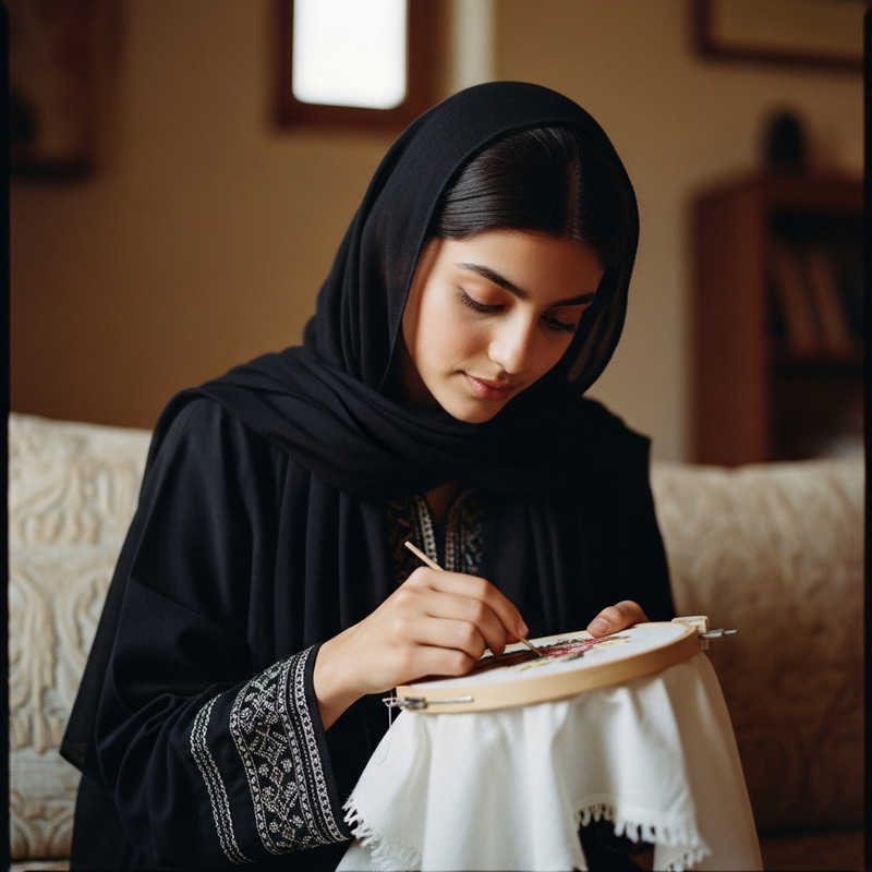 Vintage Embroidery Art: Cozy Room Inspiration Vintage Embroidery Art: Cozy Room Inspiration