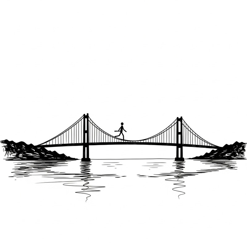 Bridge Stick Drawing Bridge Stick Drawing