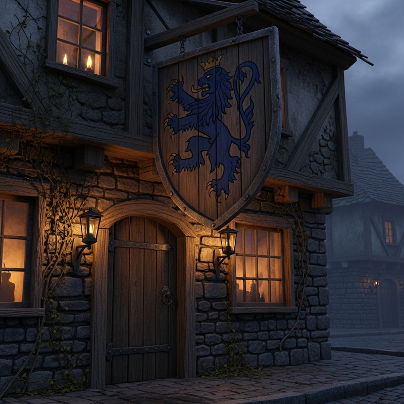 Lion Shield Store: Mysterious Dark Fantasy Shop