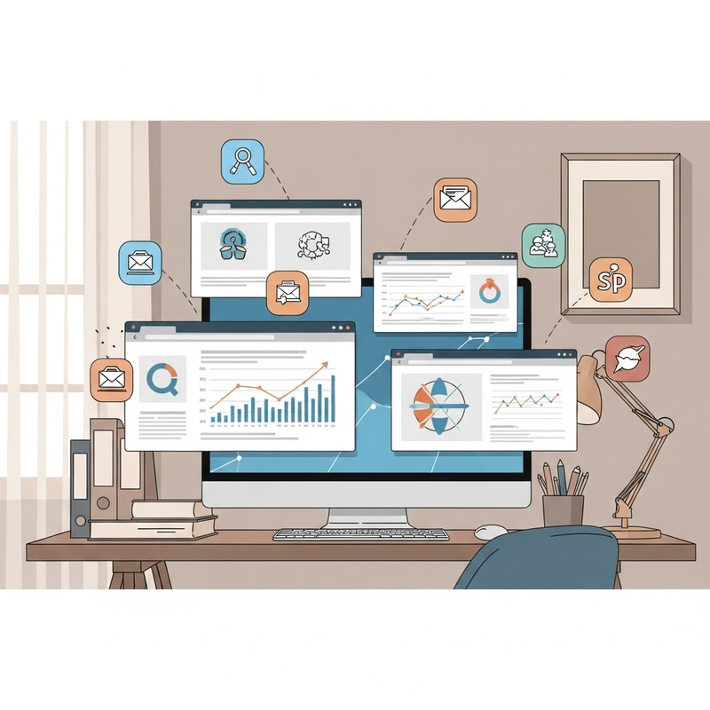 Minimalist Digital Marketing Workspace Design Minimalist Digital Marketing Workspace Design