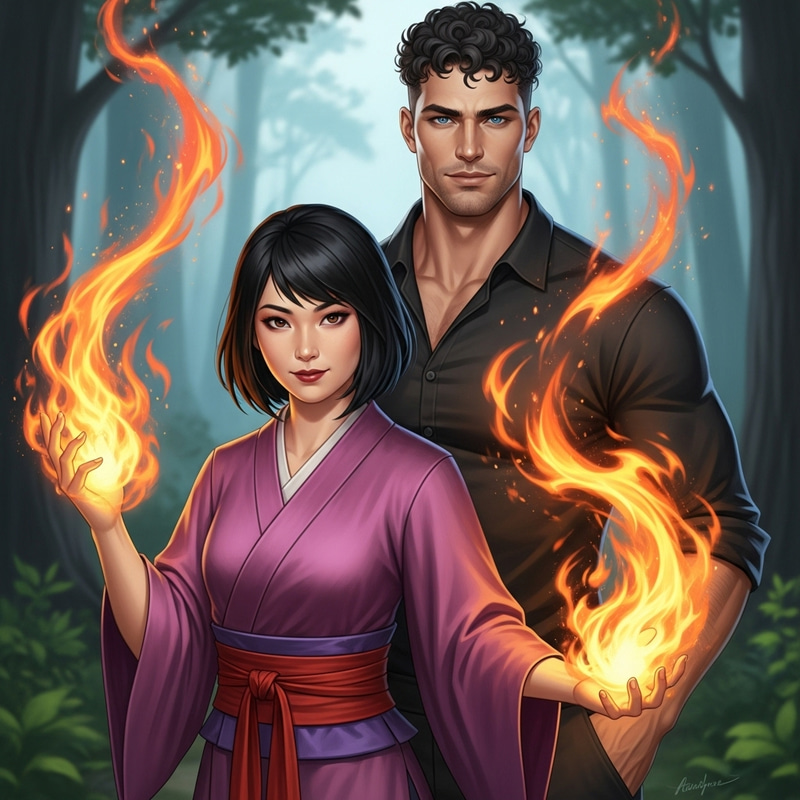 Supernatural Japanese Woman with Healing Fire Powers Supernatural Japanese Woman with Healing Fire Powers