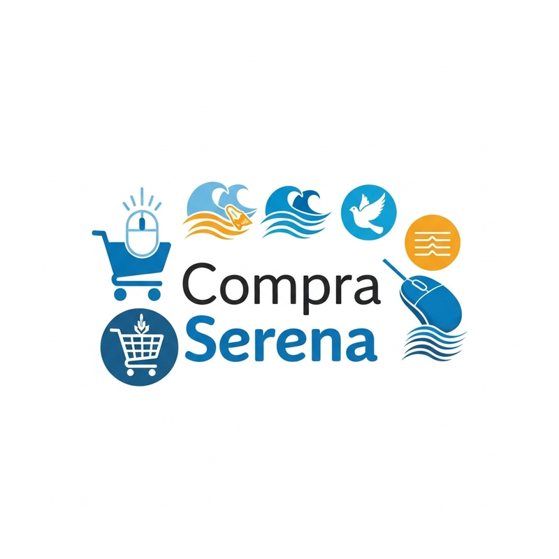 Compra Serena - Online Novelty Store Logo with Serene E-commerce Design