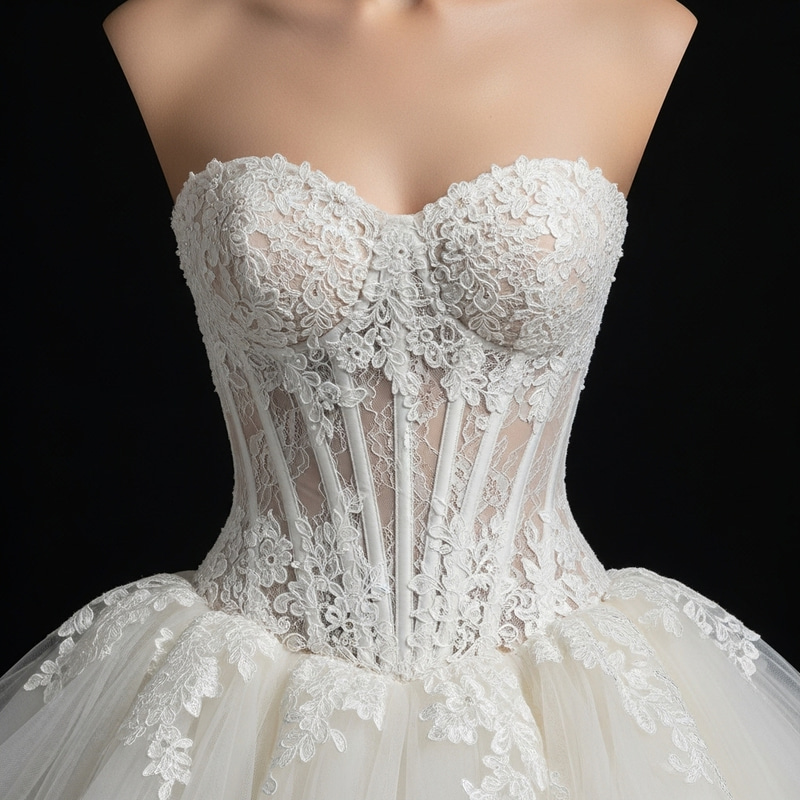 Elegant Strapless Short Wedding Dress Elegant Strapless Short Wedding Dress