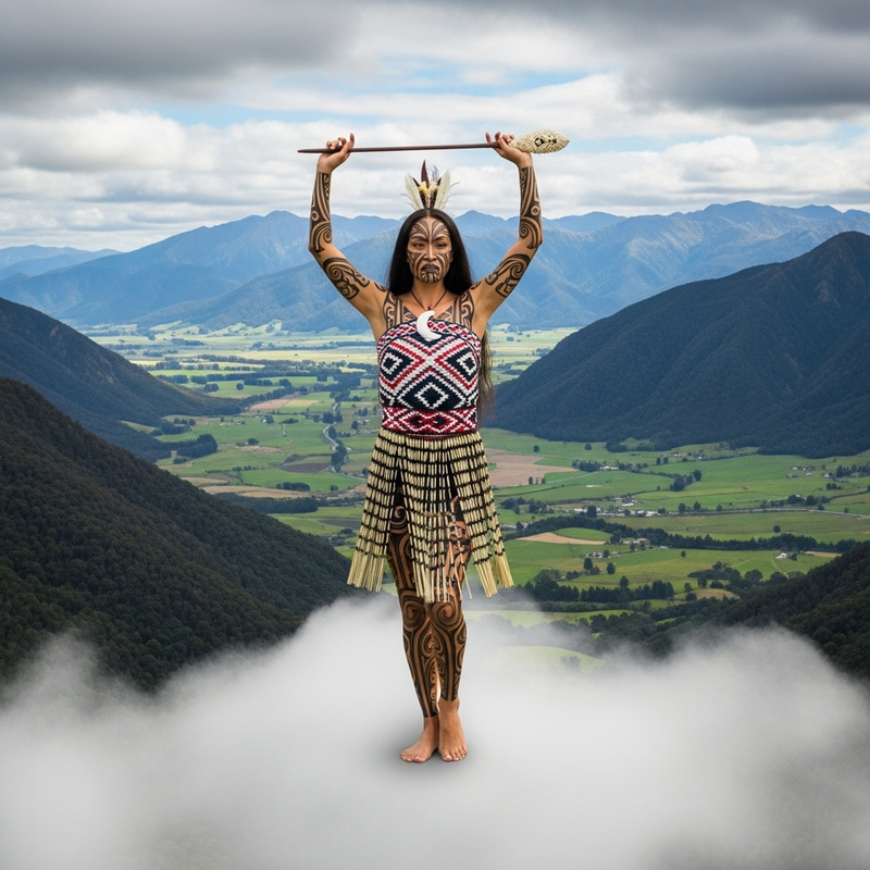 Stunning Maori Goddess in New Zealand - Captivating Cultural Portrait Stunning Maori Goddess in New Zealand - Captivating Cultural Portrait