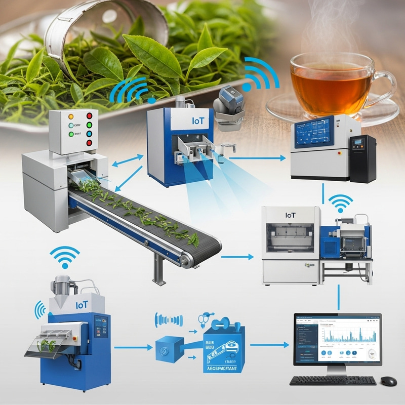 IoT Workflow in Manufacturing Tea Factory: Sensors, Machinery, Data Analysis IoT Workflow in Manufacturing Tea Factory: Sensors, Machinery, Data Analysis
