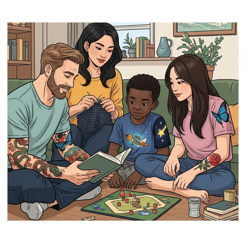 Tatto Family: A Multicultural Portrait of a Tattooed Family