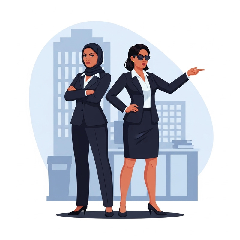 Multicultural Ladies: Partners in Crime Clipart