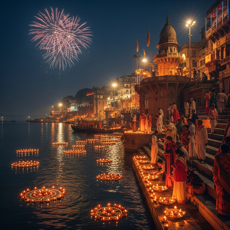 Varanasi Dev Deepawali Celebration | Festive Spirit in India