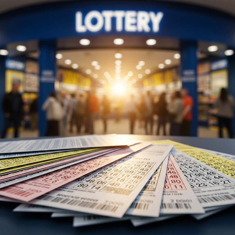 Colorful Lottery Tickets: Symbols of Luck & Chance Colorful Lottery Tickets: Symbols of Luck & Chance