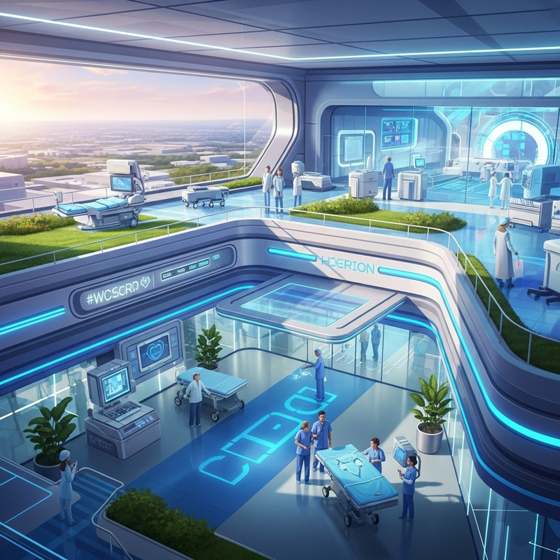 Futuristic Healthcare Facility | Panoramic View Horizon Technology Futuristic Healthcare Facility | Panoramic View Horizon Technology