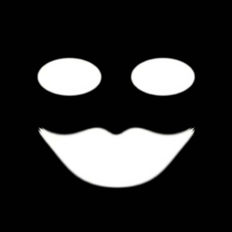 Venom's Striking Eyes and Mouth on Black Canvas Venom's Striking Eyes and Mouth on Black Canvas