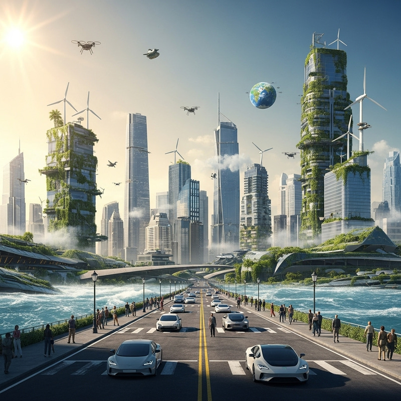 Futuristic Global Warming Vision | Advanced City Under Climate Crisis