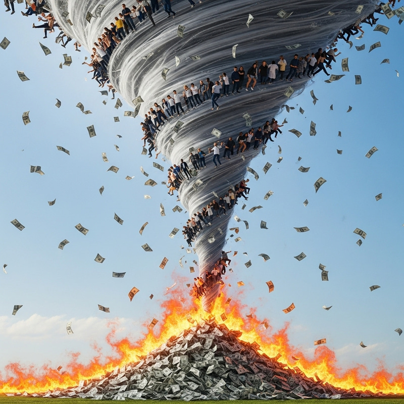 Surreal Silver Dollar Funnel: Transformation of Diverse Silhouettes Surreal Silver Dollar Funnel: Transformation of Diverse Silhouettes