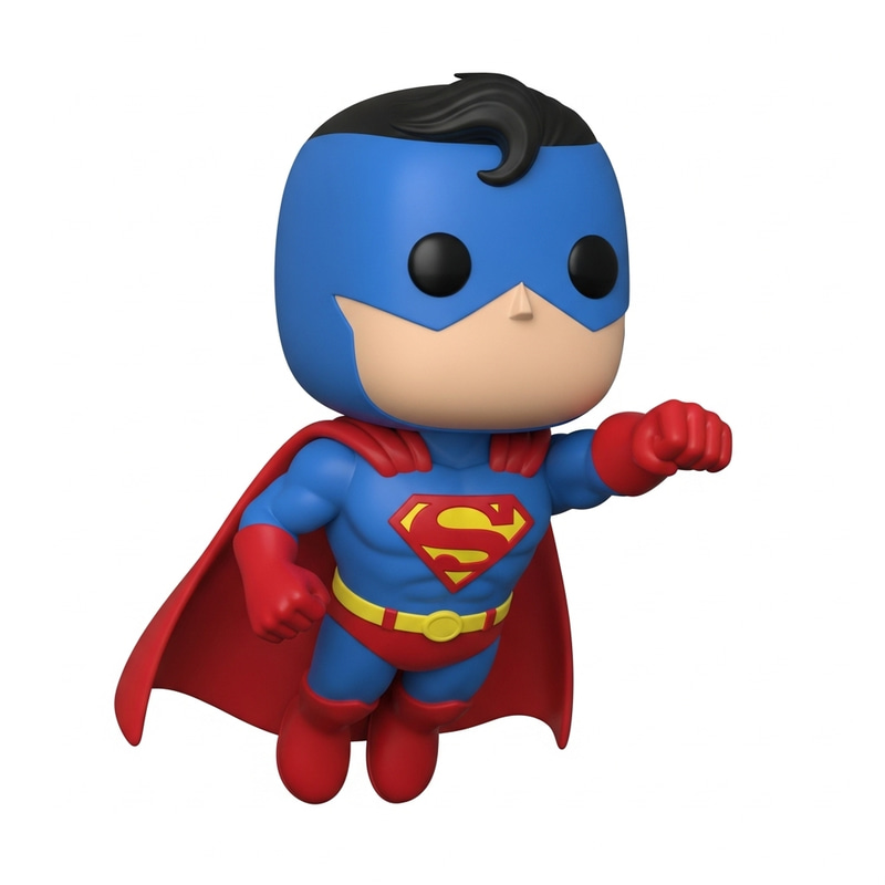 3D Funko Pop Superman Model | Collectible Comic Superhero Figure