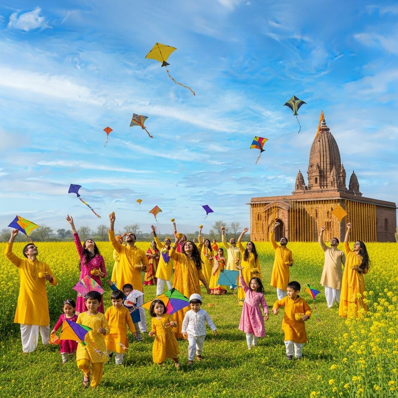 Basant Panchami Festival: Vibrant Kite Flying Celebration
