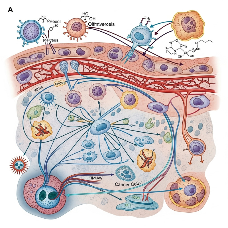 Tumor Microenvironment Cellular Interactions Abstract Tumor Microenvironment Cellular Interactions Abstract