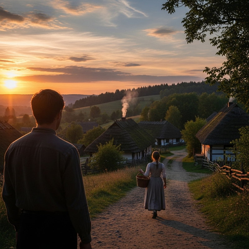 Man Watching Woman Heading Home Man Watching Woman Heading Home