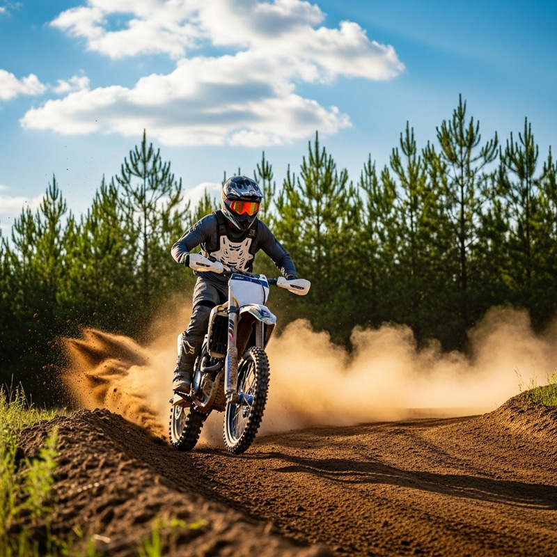 South Asian Person on Motocross Bike | Thrilling Adventure