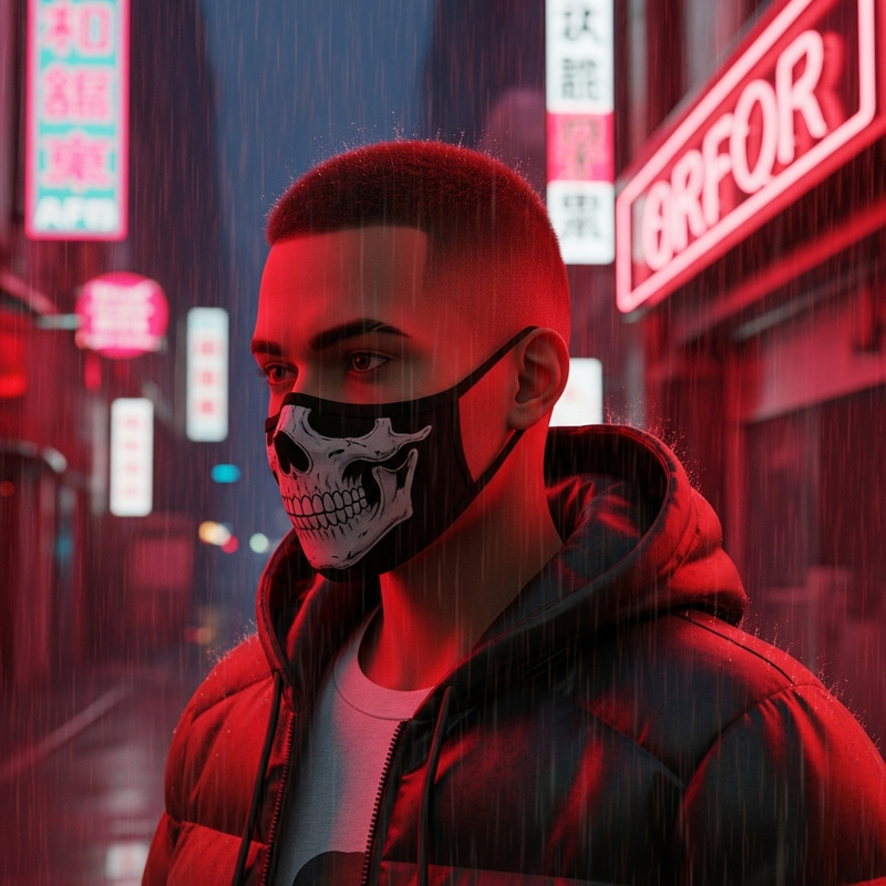 Vintage '90s Anime Scene: Neon Lights & Red Aesthetic Vintage '90s Anime Scene: Neon Lights & Red Aesthetic