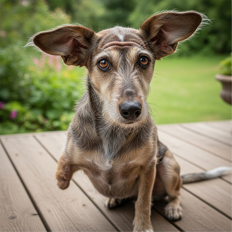 Realistically Unique Dog - Quirky Canine Portrait Realistically Unique Dog - Quirky Canine Portrait
