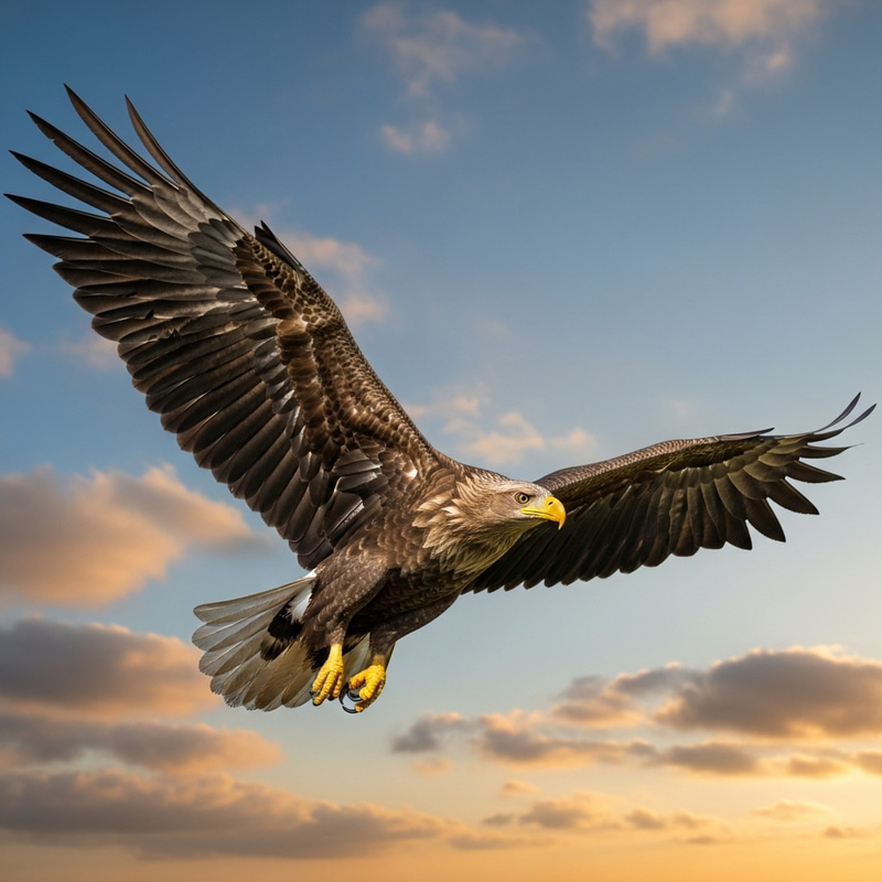 Majestic Eagle Soaring in the Sky Majestic Eagle Soaring in the Sky