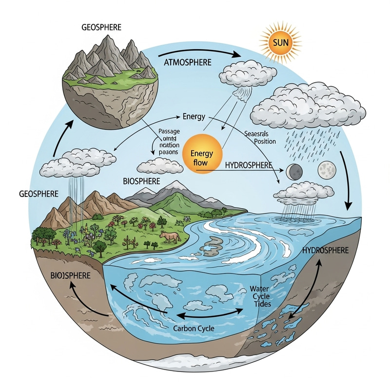 Understanding Earth's Spheres: Matter, Energy, & Celestial Movements Understanding Earth's Spheres: Matter, Energy, & Celestial Movements