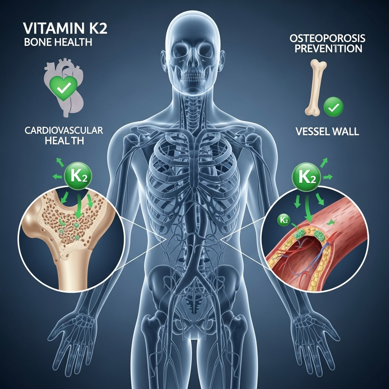 Vitamin K2 Health Benefits: Bones, Blood Vessels & Disease Prevention Vitamin K2 Health Benefits: Bones, Blood Vessels & Disease Prevention