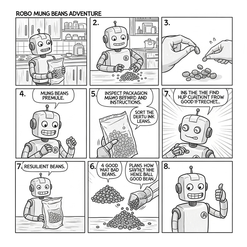 Robo's Mung Bean Quality Control: Supermarket Lesson for Kitchen Success Robo's Mung Bean Quality Control: Supermarket Lesson for Kitchen Success