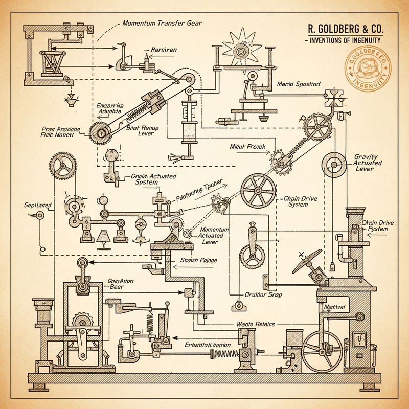 Explore a Mechanical Circuit of a Rube Goldberg Machine Explore a Mechanical Circuit of a Rube Goldberg Machine