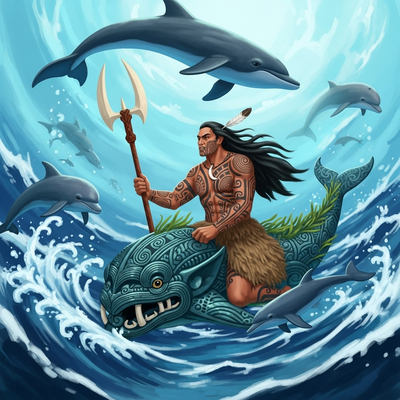 Tangaroa: Maori God of Oceans, Rivers & Lakes Swimming with Dolphins and Whales Tangaroa: Maori God of Oceans, Rivers & Lakes Swimming with Dolphins and Whales