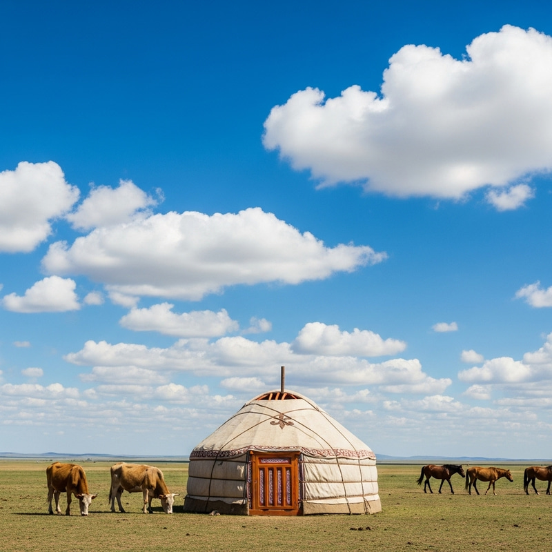 Kazakh Yurt in the Steppe: A Cultural Icon Kazakh Yurt in the Steppe: A Cultural Icon