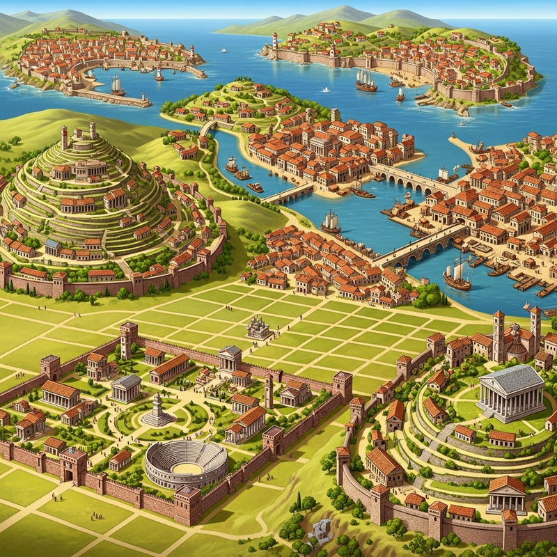 Varied Roman City Planning: Adaptability to Terrain Varied Roman City Planning: Adaptability to Terrain