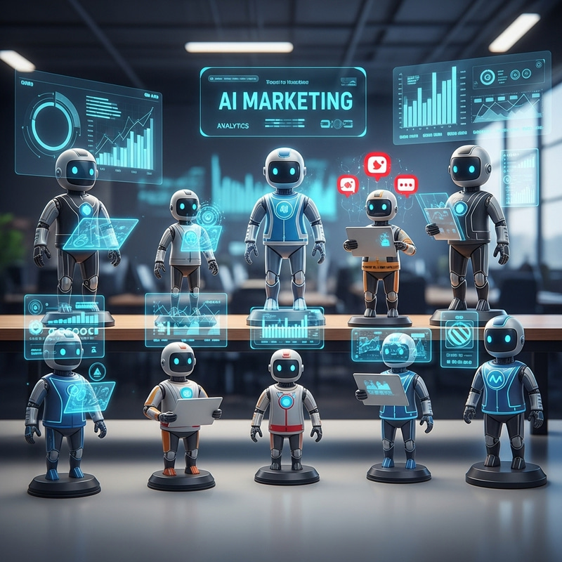 AI Marketing Figurines: Futuristic Data & Content Creators | Engaging AI Marketing Figurines AI Marketing Figurines: Futuristic Data & Content Creators | Engaging AI Marketing Figurines