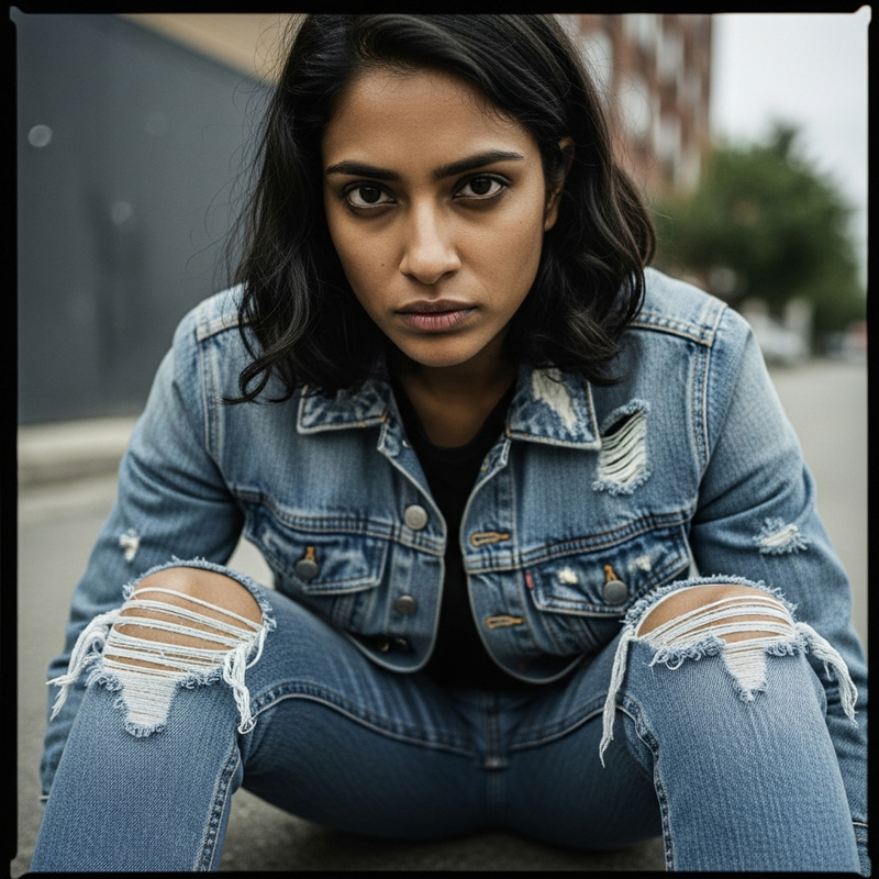25-Year-Old Female Investigator in Urban Dystopia 25-Year-Old Female Investigator in Urban Dystopia