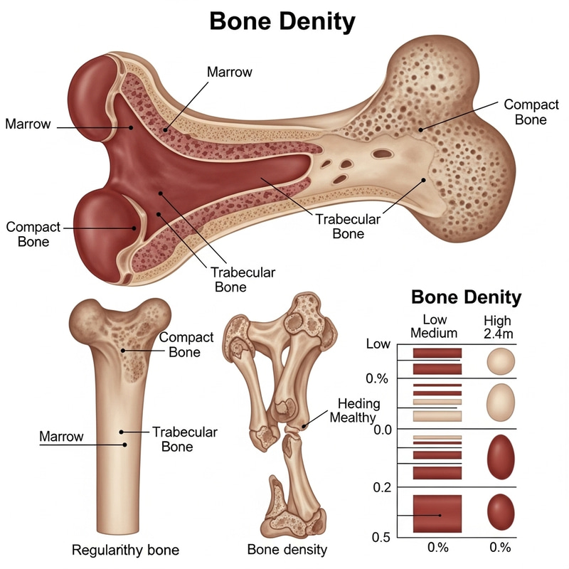 Bone Density: Scientific Illustration & Comparison