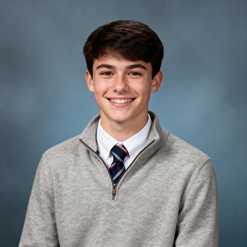 Yearbook Portraits in Casual Preppy Style Yearbook Portraits in Casual Preppy Style
