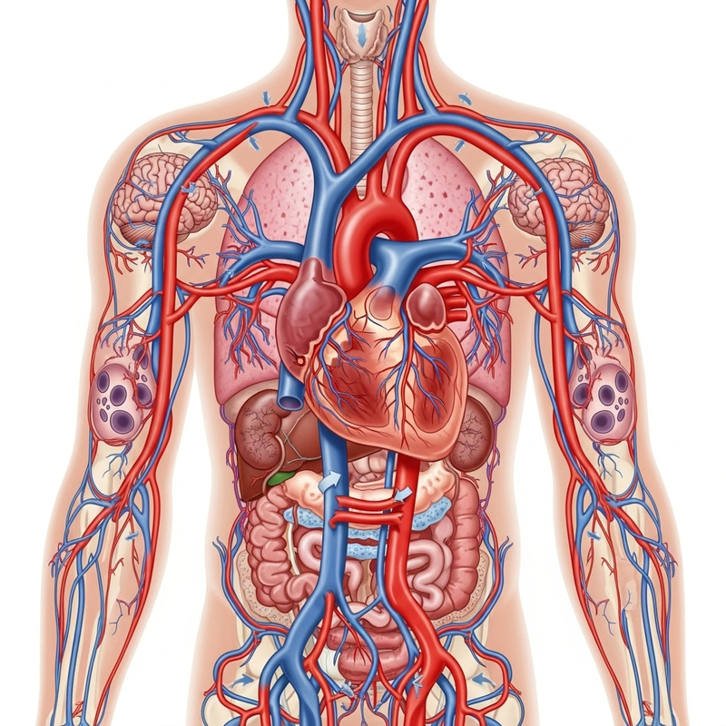 Human Circulatory System and Organs Illustrated Human Circulatory System and Organs Illustrated