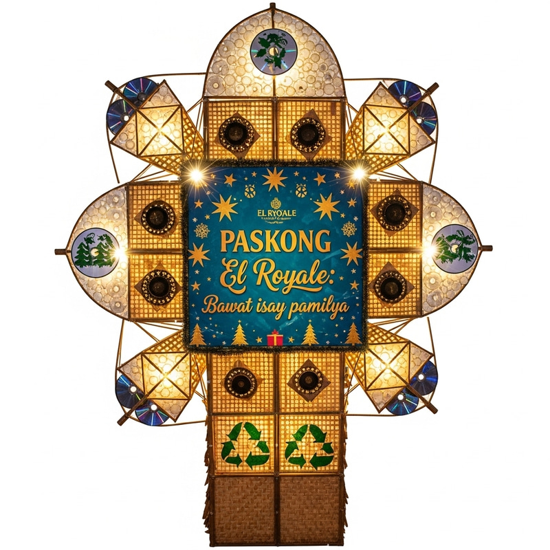 5ft Recycled Parol Design with Indigenous Materials: PASKONG EL Royale Theme 5ft Recycled Parol Design with Indigenous Materials: PASKONG EL Royale Theme