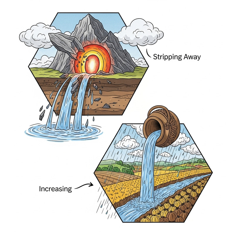 Visual Interpretation of I Ching Hexagrams: 'Stripping Away' & 'Increasing' Visual Interpretation of I Ching Hexagrams: 'Stripping Away' & 'Increasing'