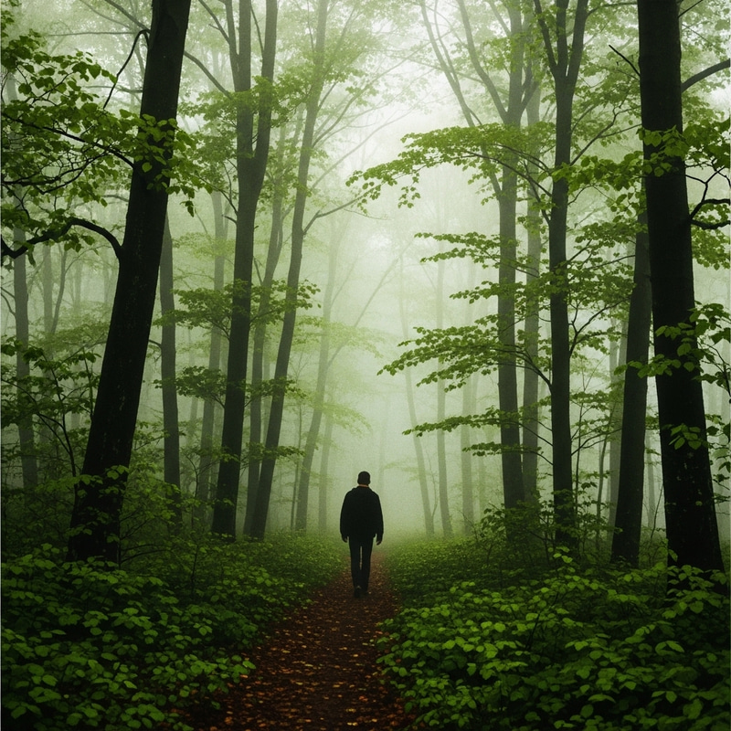 Misty Forest Tranquility | Enigmatic Impressionism Art Misty Forest Tranquility | Enigmatic Impressionism Art