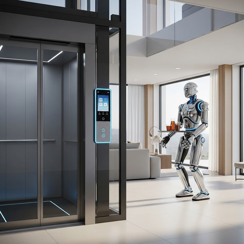 Minimalist Villa Elevator with Smart Features Minimalist Villa Elevator with Smart Features