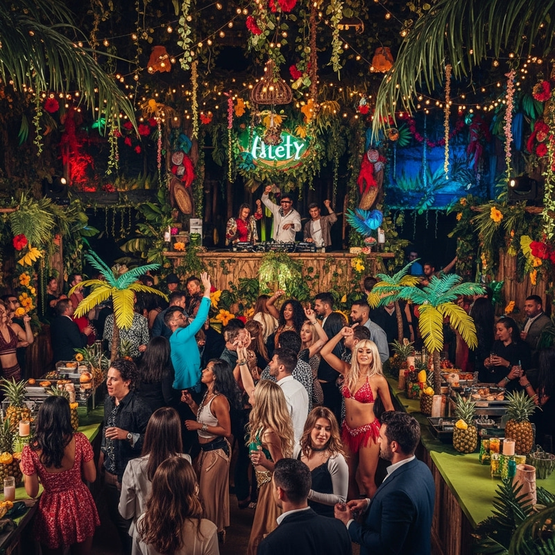 Unforgettable Jungle Party: Exotic Dancers & Tropical Vibes Unforgettable Jungle Party: Exotic Dancers & Tropical Vibes