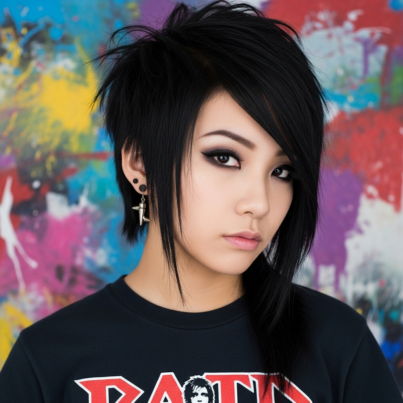 Beautiful Asian Emo Girl: Unique Style & Vibe Beautiful Asian Emo Girl: Unique Style & Vibe