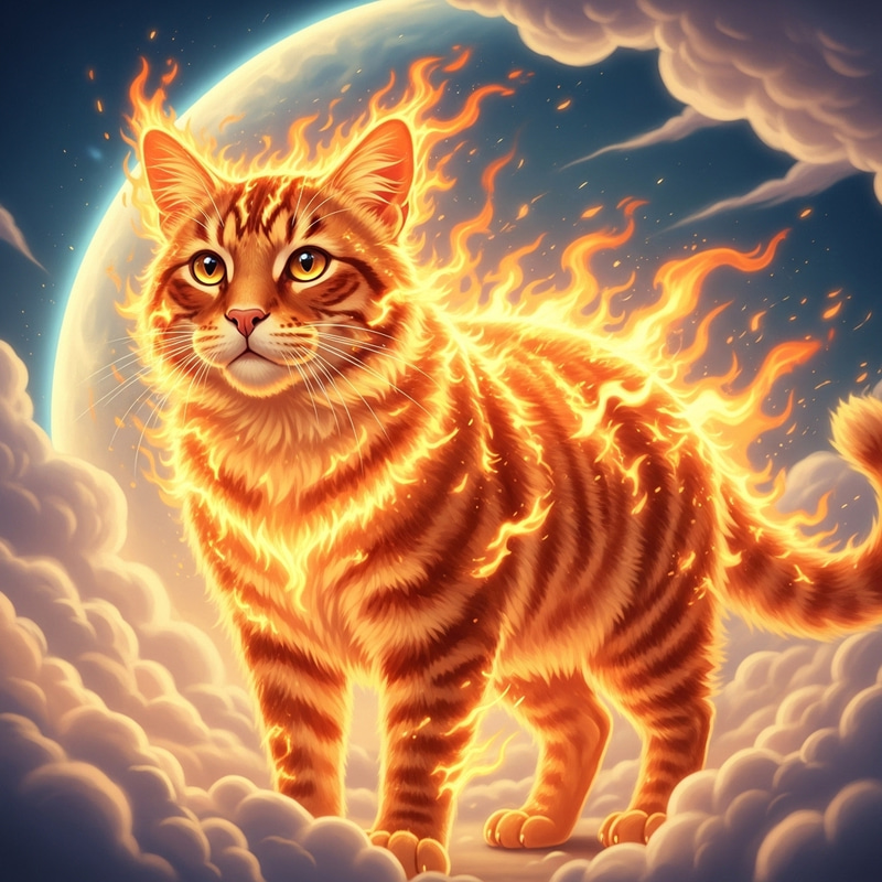 Burning Cat | Majestic Visuals | Pearl Clouds Burning Cat | Majestic Visuals | Pearl Clouds