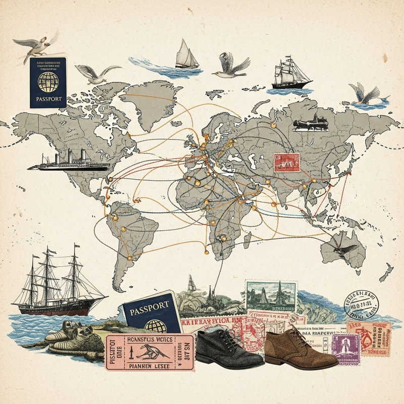 Migration Collage with Symbolic Elements Migration Collage with Symbolic Elements