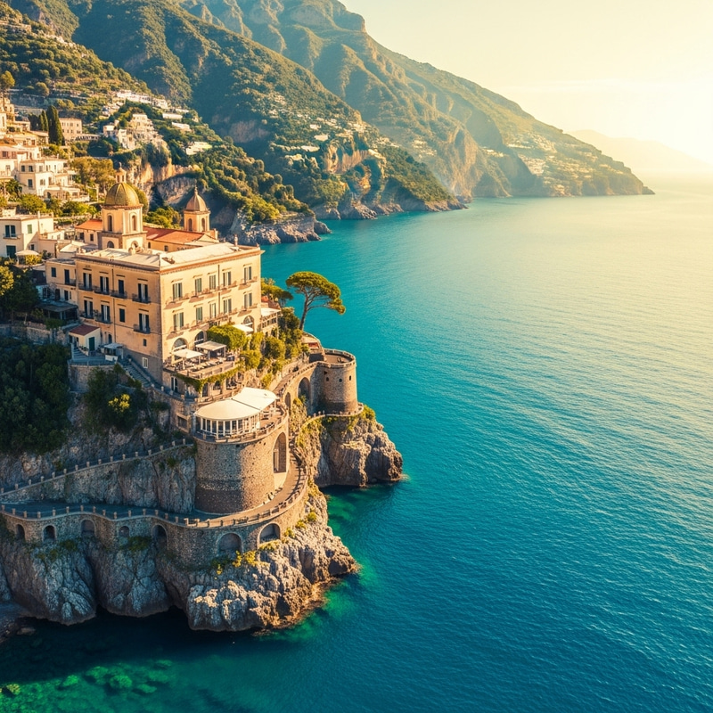 Impressive Villa Overlooking Amalfi Coast Waters Impressive Villa Overlooking Amalfi Coast Waters