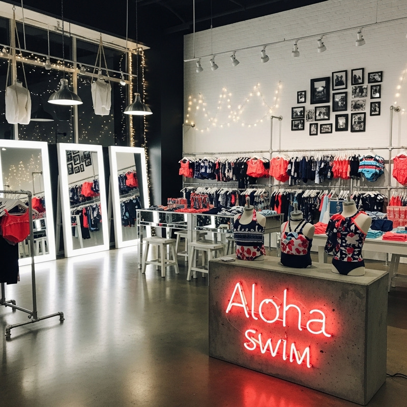 Aloha Swim Kids Swimwear | Shabby Chic Store Design